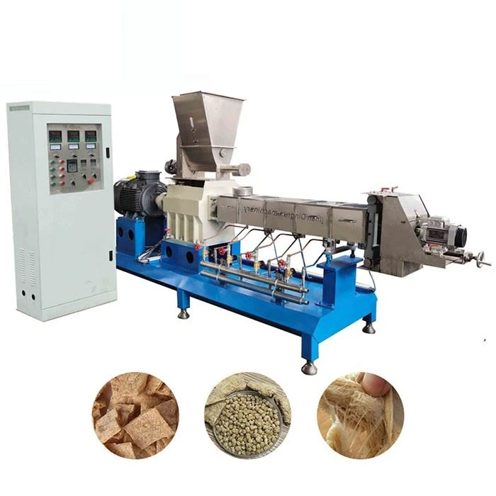 Double Screw Extruder Soybean Machine